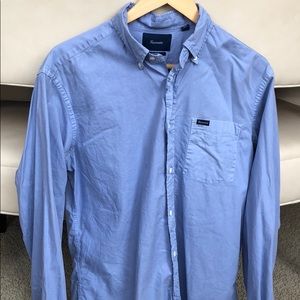 Men’s Faconnable blue dress shirt.  M